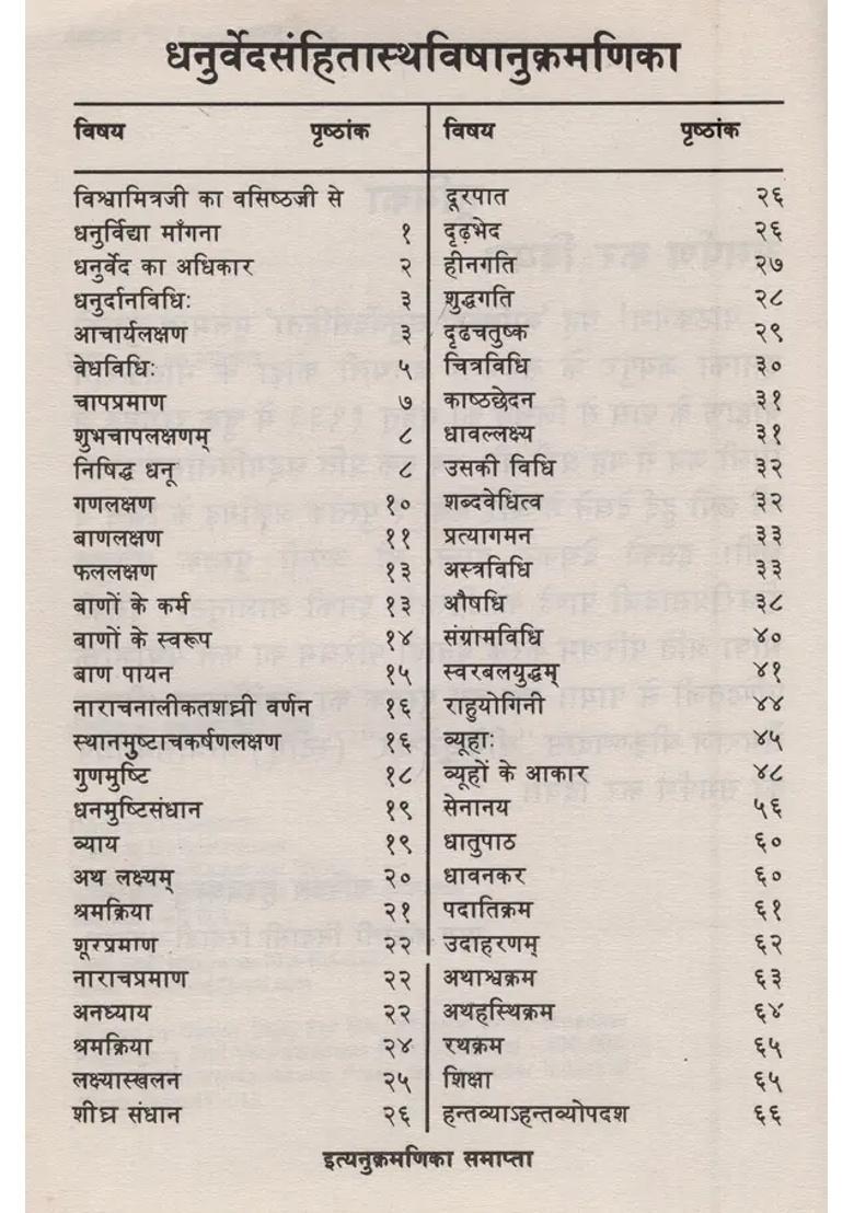 Dhanurveda Samhita - Indya