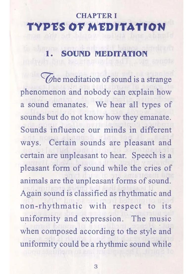 Essentials Of Meditation An Old And Rare Book - Indya