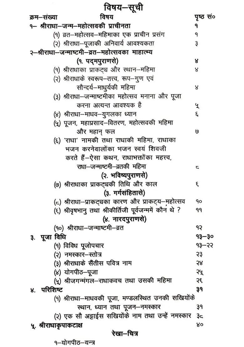 Shri Radha Janmashtami Vrata Utsav - Indya