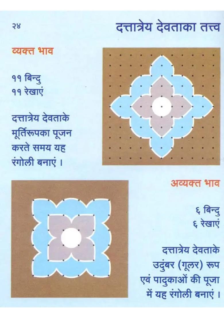 Sattvic Rangolis Containing Vibrations Such As Devatattva And Anand - Indya