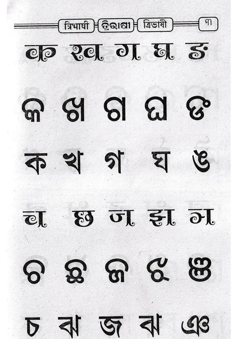 Tribhashi Oriya With Hindi And Bengali Translation - Indya