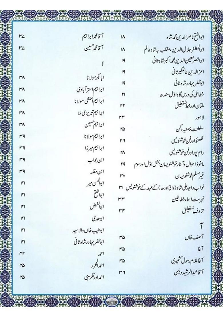 Muraqqa Khushnavisan Mukhtasar Tazkirah Khattatin Hind Wa Iran Urdu - Indya