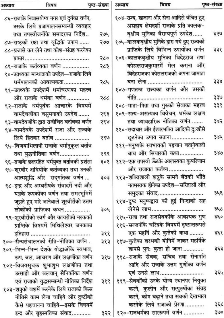 Shanti Parva Of Mahabharata - Indya