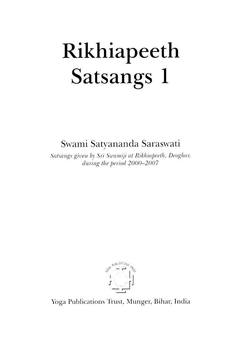 Rikhiapeeth Satsangs Set Of Volumes - Indya