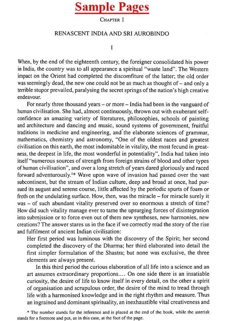 Sri Aurobindo A Biography And A History - Indya