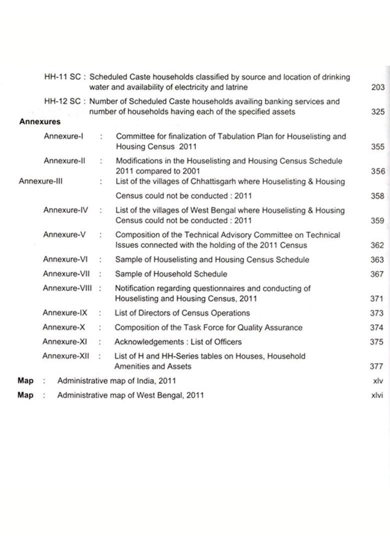 Census Of India Tables On Houses Household Amenities And Assets For Scheduled Castes West Bengal Series - Indya