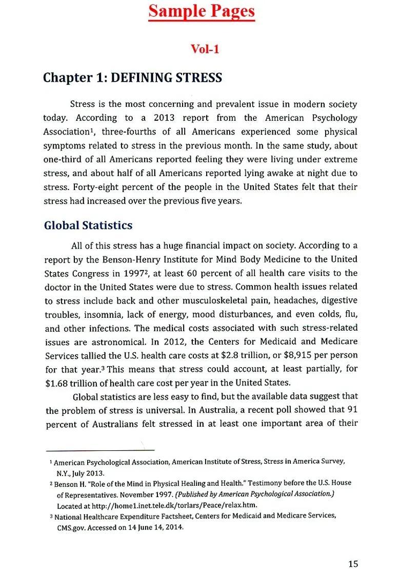 Stress Management Through Yoga The Binding Of The Soul Set Of Volumes - Indya