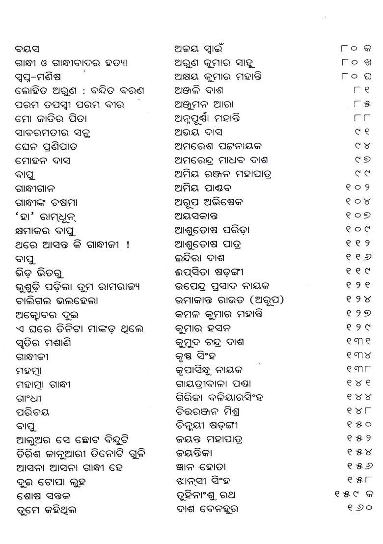 Kabimanasare Gandhi Poetry Collection In Oriya Set Of Volumes - Indya