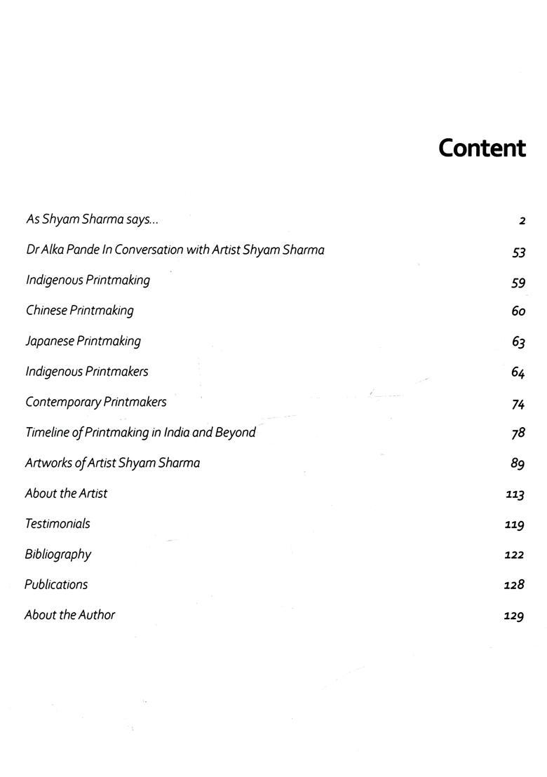 Printmaker for All Seasons: Shyam Sharma - Indya