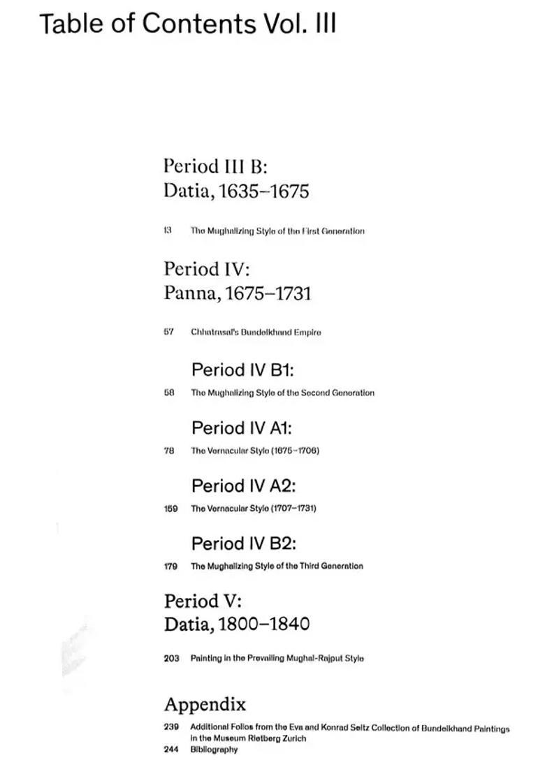 Stylistic Trends in Later Bundelkhand Paintings- Orchha, Datia, Panna: Miniatures from the Royal Courts of Bundelkhand 1590-1850 (Vol- 3) - Indya