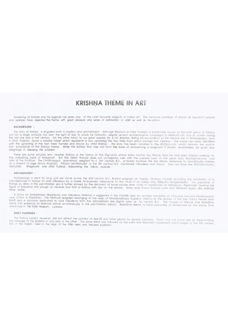 Krishna in Miniatures (Album of Art Treasures- Series Four) - Indya