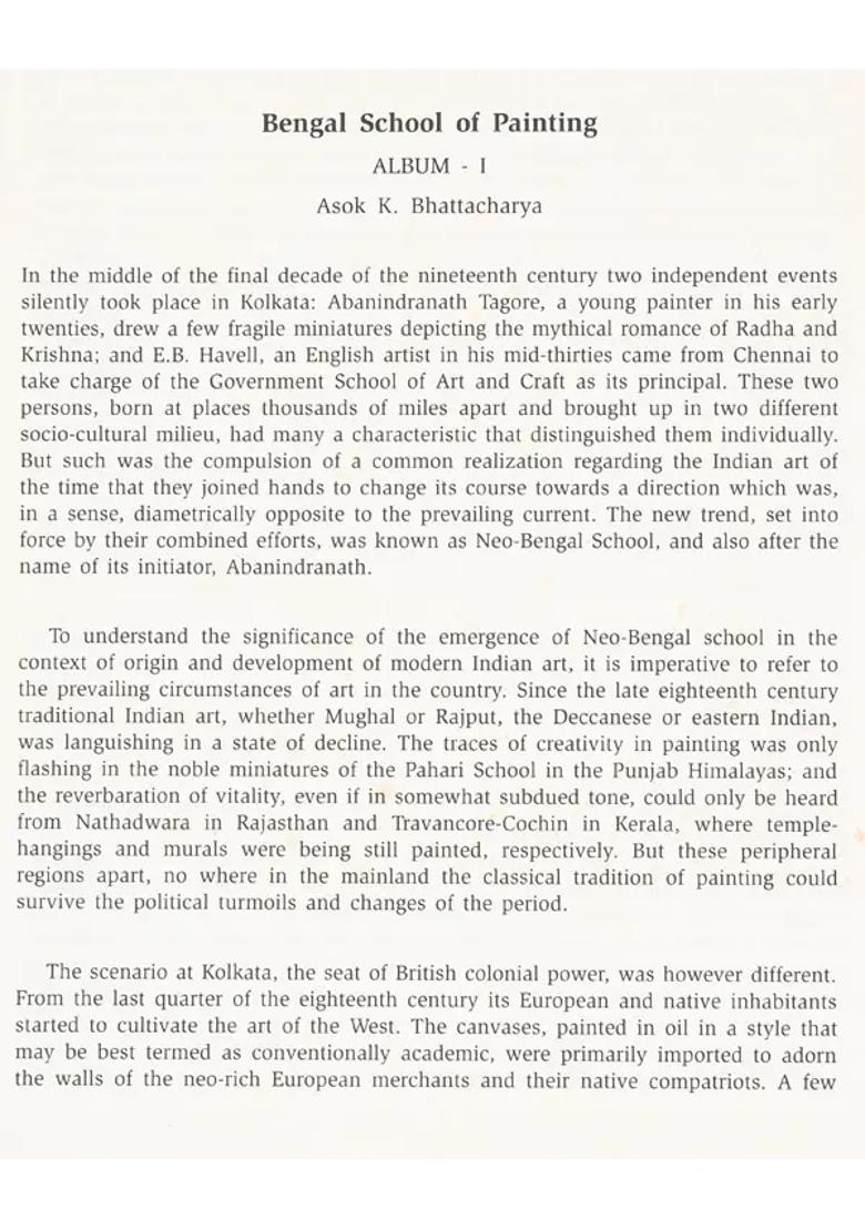 Bengal School of Painting (Album I Portfolio with Velcro Cover) - Indya