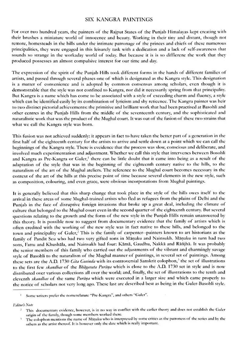 Six Kangra Paintings (Portfolio) - Indya