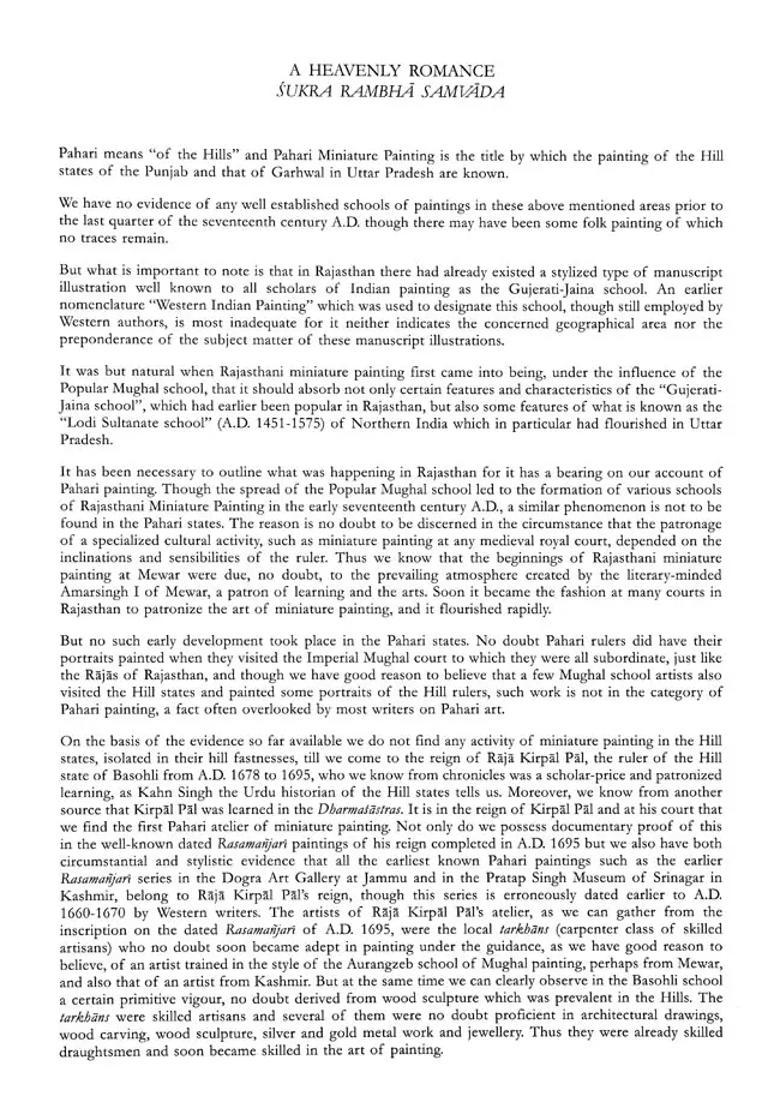 A Heavenly Romance Sukra Rambha Samvada (Portfolio) - Indya