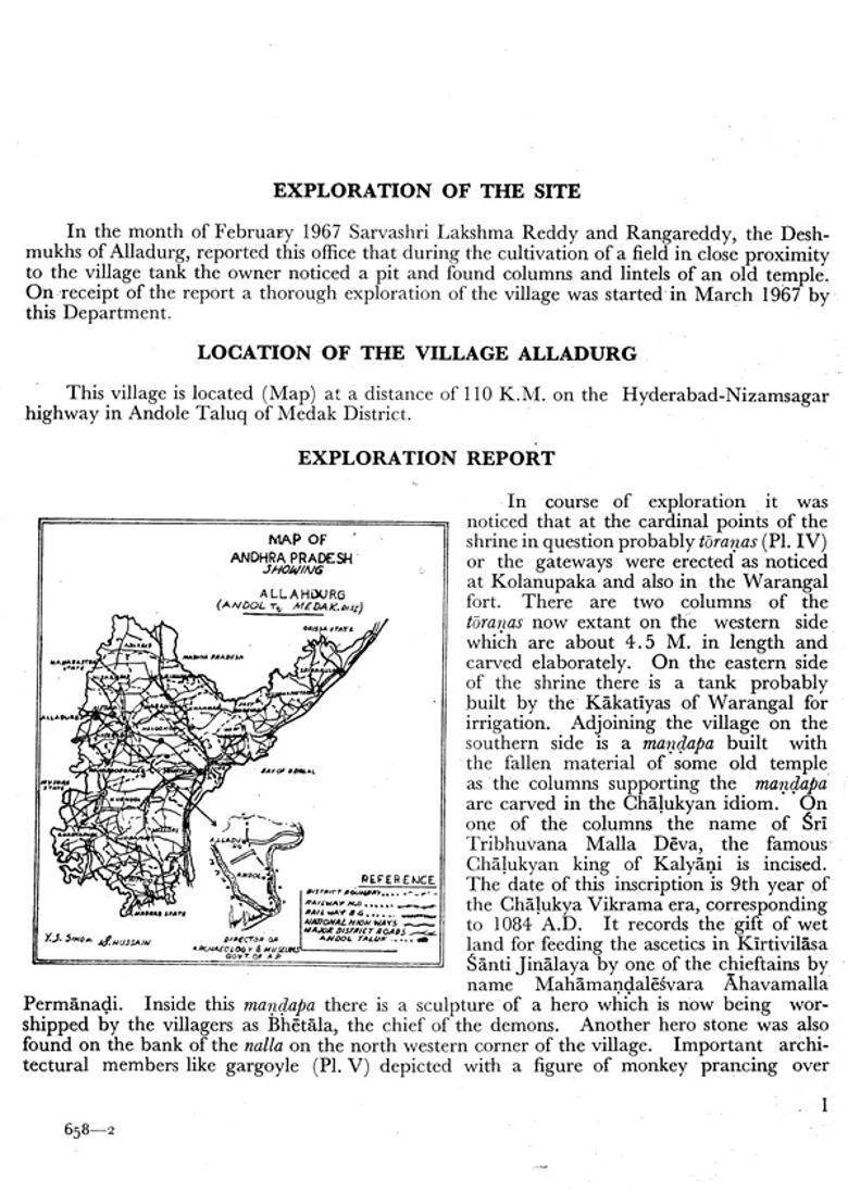 A Monograph on the Discovery of Mural Paintings of Kalyani Chalukyas at Alladurg - Indya