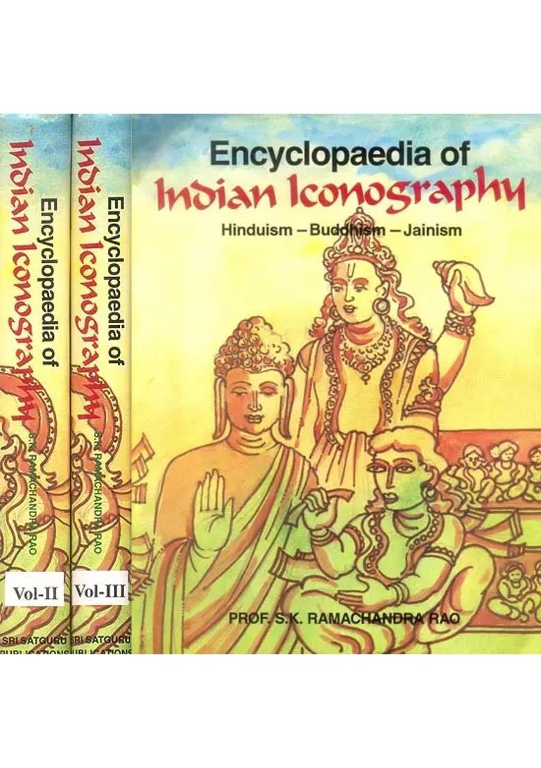 Encyclopaedia of Indian Iconography (Hinduism- Buddhism- Jainism) (In Three Volumes) Old Book - Indya