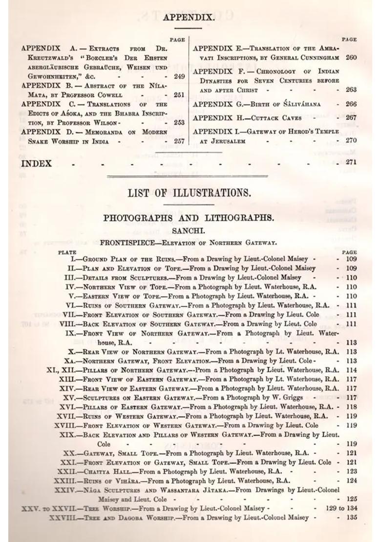 Tree and Serpent Worship or Illustrations of Mythology and Art in India in The First and Fourth Centuries after Christ from The Sculptures of The Buddhist Topes at Sanchi and Amravati - Indya