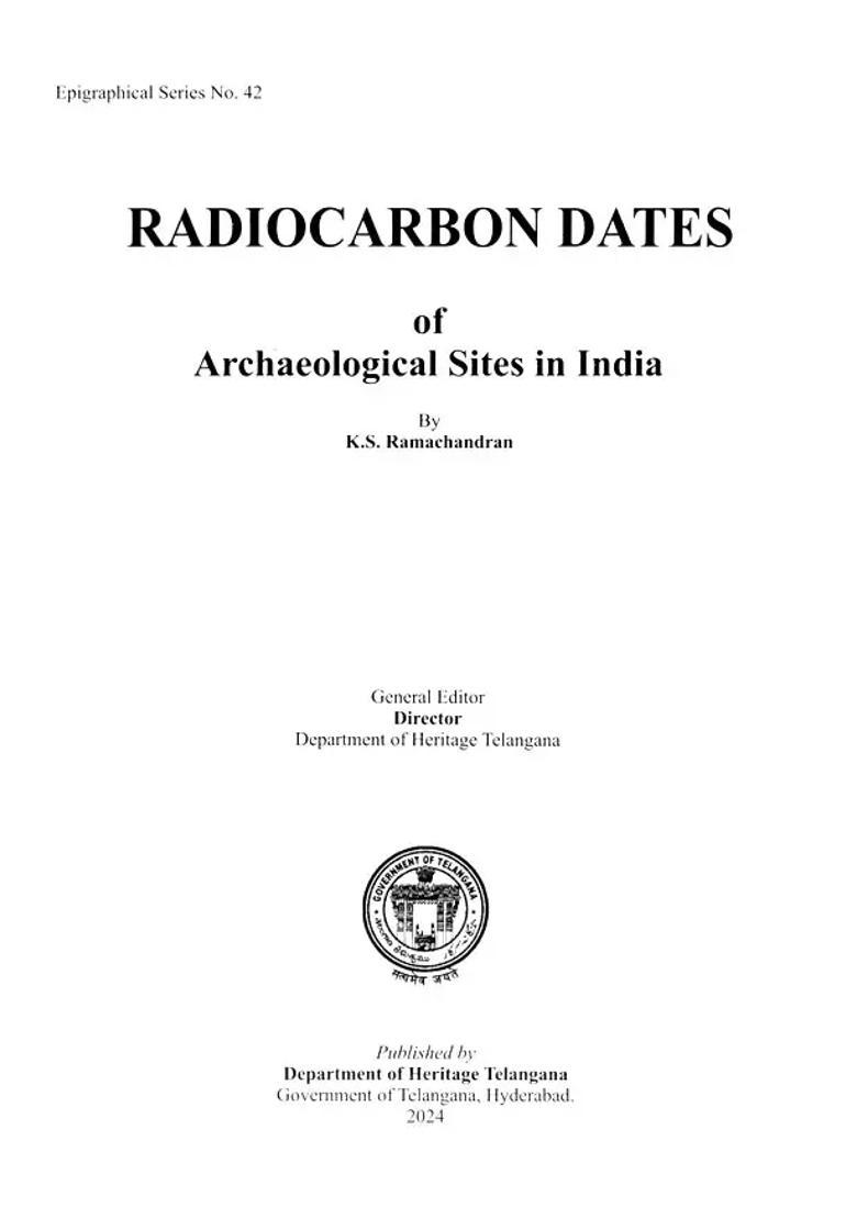 Radiocarbon Dates of Archaeological Sites in India - Indya