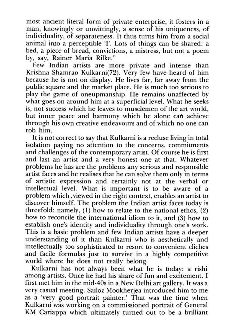 K. S. Kulkarni (Contemporary Indian Art Series) - Indya