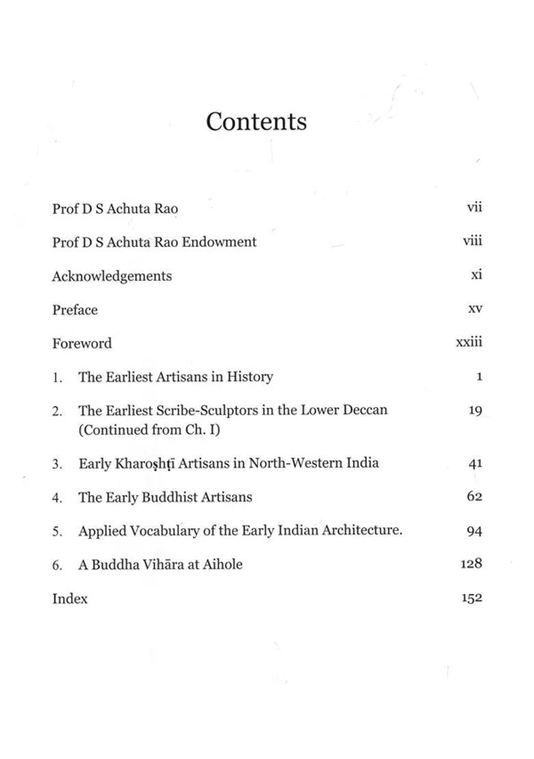 Early Buddhist Artisans and Their Architectural Vocabulary - Indya