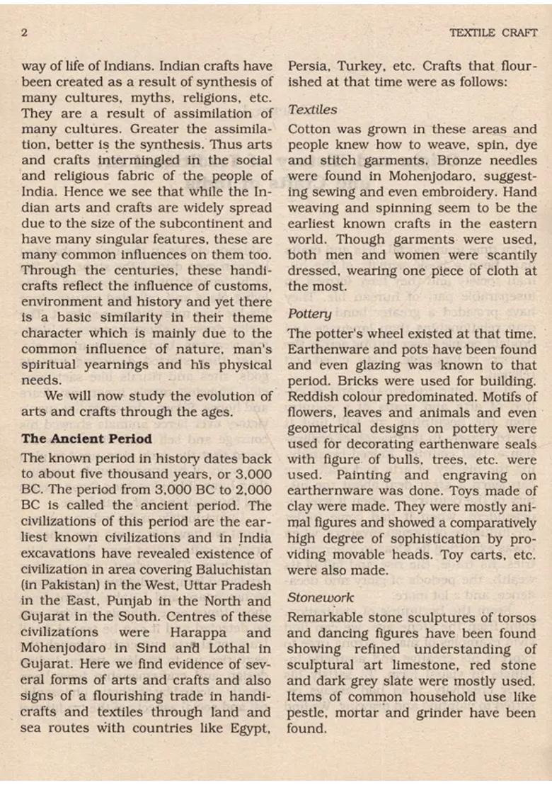 Textile Craft- Textbook for Class XI, Paper III - Indya