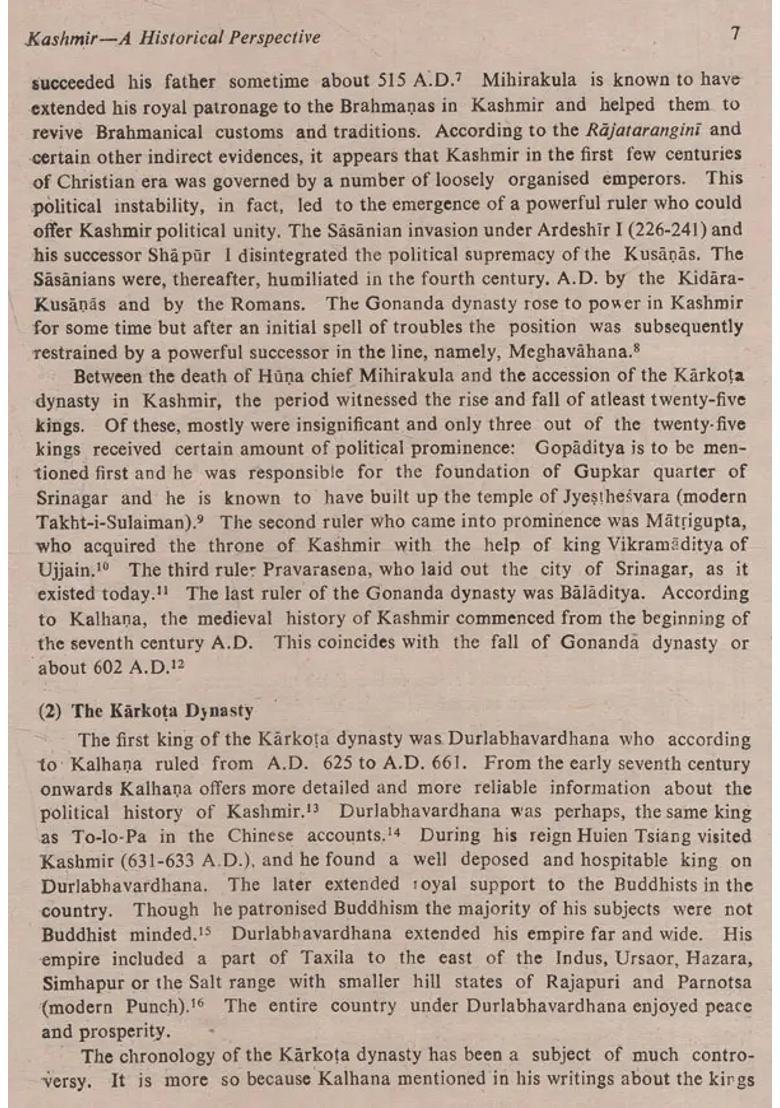 Sculptures of Kashmir: 600-1200 A. D. (An old & Rare Book) - Indya