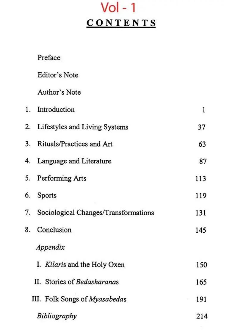 Tribes of Karnataka- Myasabedas, Bairas, Medas: Masters of Bamboo Craft, Kunubis: Marati Nayaka (Set of 4 Books) - Indya