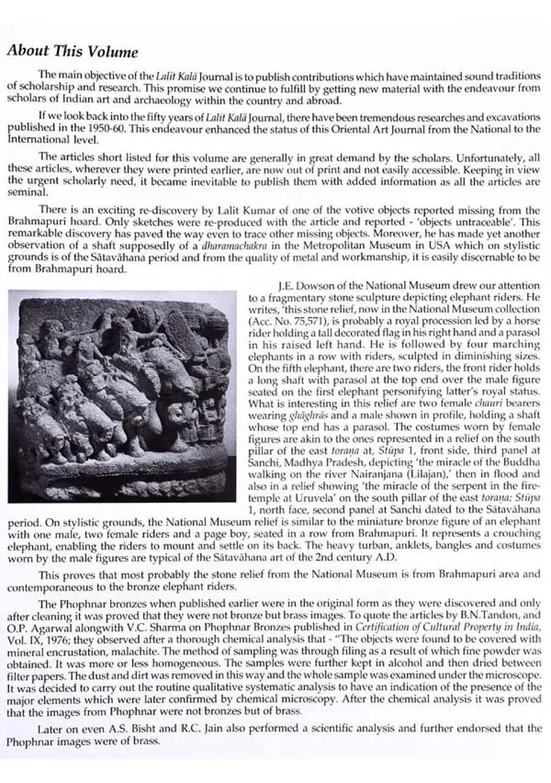 Lalit Kala (A Journal or Oriental Art Golden Jubilee Volume No.31) - Indya