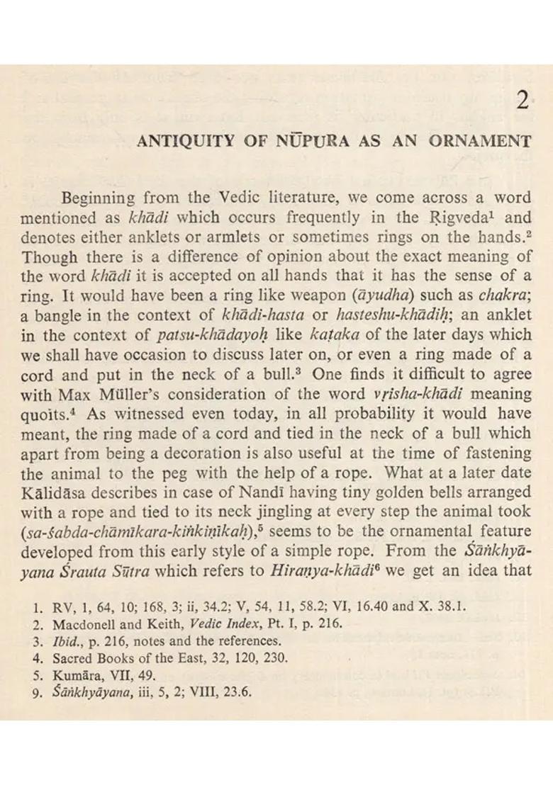 Nupura (The Anklet in Indian Literature & Art) (An Old and Rare Book) - Indya