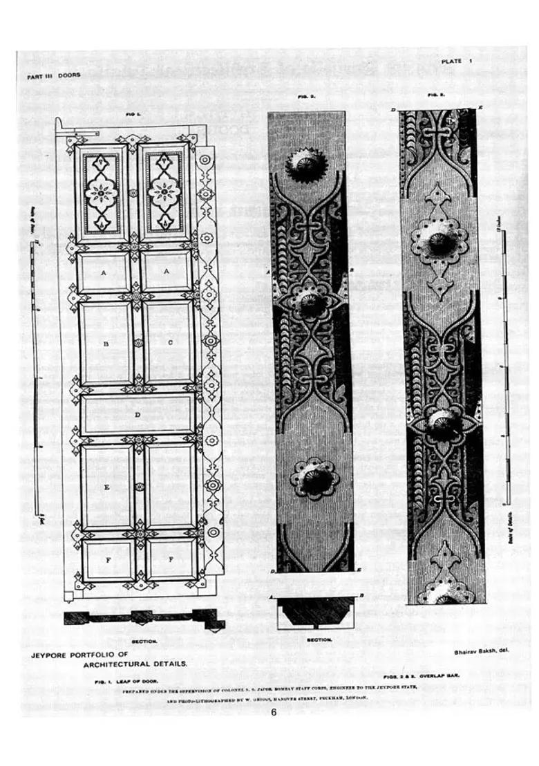 Jeypore Portfolio of Architectural Details: Carved Doors, Brackets (Volume 2) - Indya