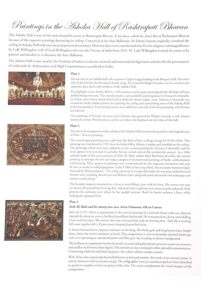 Paintings in the Ashoka Hall Rashtrapati Bhavan - Indya