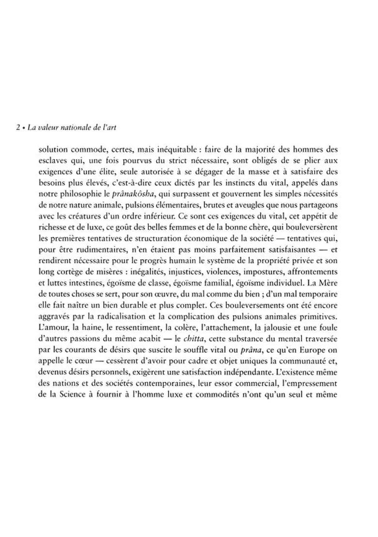 La Valeur Nationale De 1