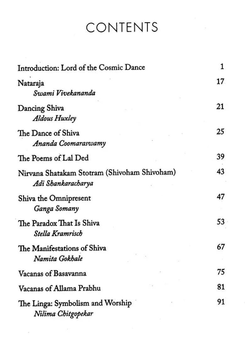 Shiva- Lord of The Cosmic Dance (An Anthology) - Indya