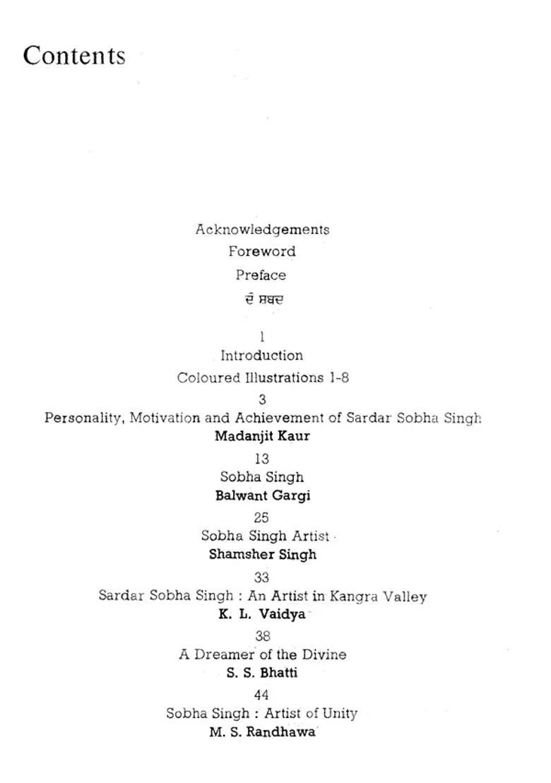 Sobha Singh - Painter of The Divine (An Old and Rare Book) - Indya