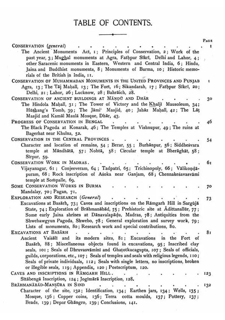 Annual Report of Archaeological Survey of India- 1903-04 (An Old and Rare Book) - Indya