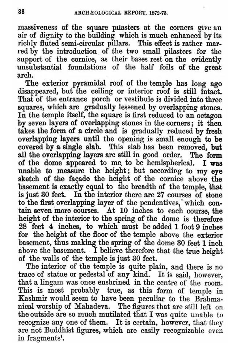 Archaeological Survey of India Report For The Year 1872-73 (Vol-V and An Old and Rare Book) - Indya