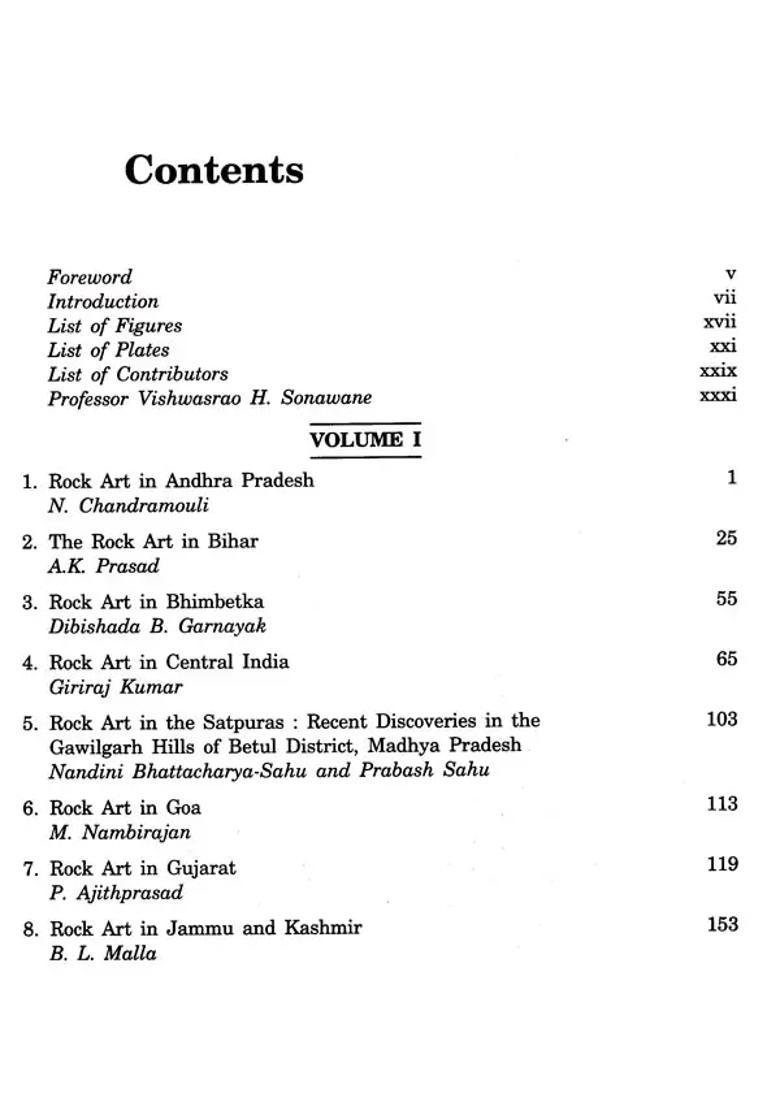 Rock Art in India: In Felicitation of Prof. V.H. Sonawane (Set of 2 Volumes) - Indya
