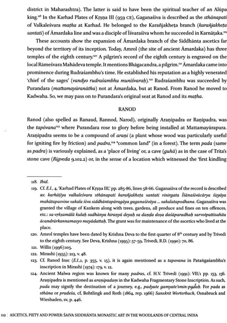 Ascetics, Piety and Power - Saiva Siddhanta Monastic Art in The Woodlands of Central India - Indya