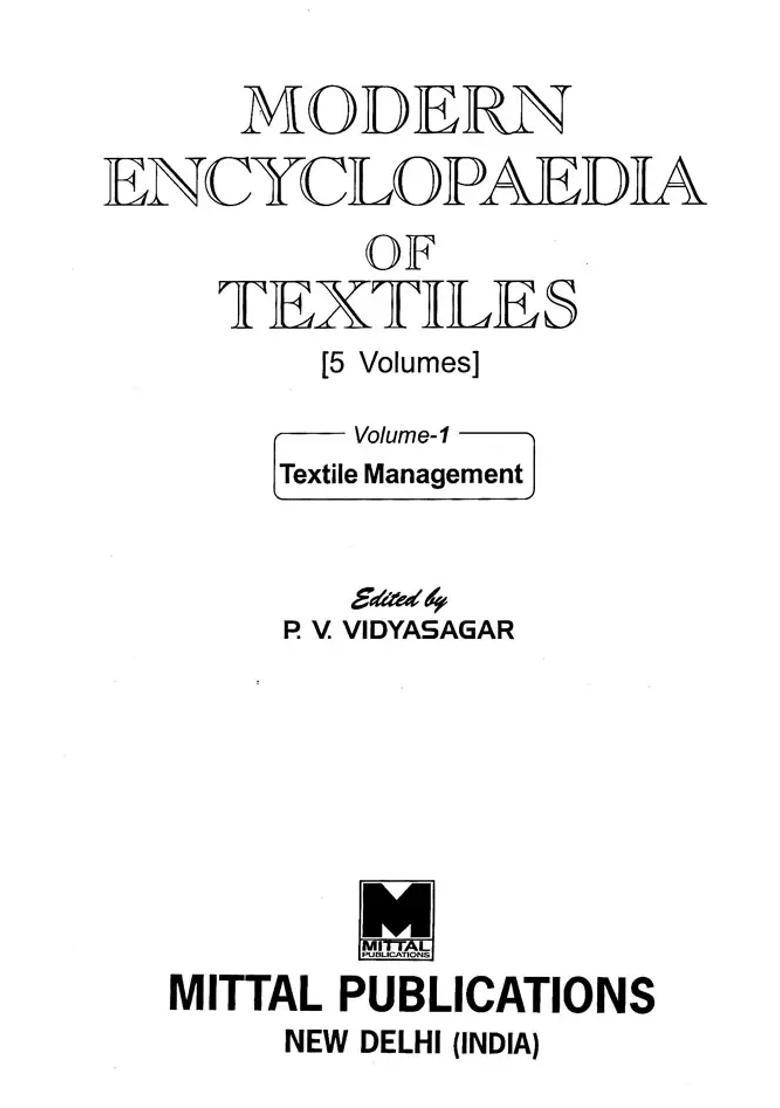 Modern Encyclopaedia of Textiles (Set of 5 Volumes) - Indya