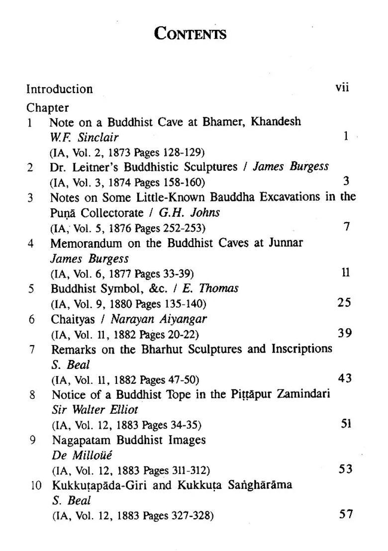 Archaeological and Epigraphical Sources on Buddhism (Collection of Articles from The Indian Antiquary) - Indya