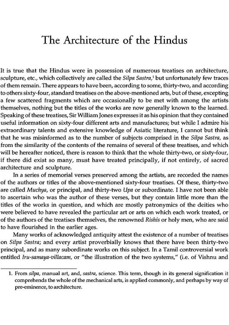 The Architecture of The Hindus - Indya