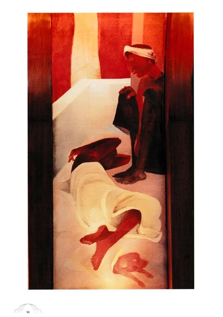 The Great Procession : A Mural By Krishen Khanna - Indya