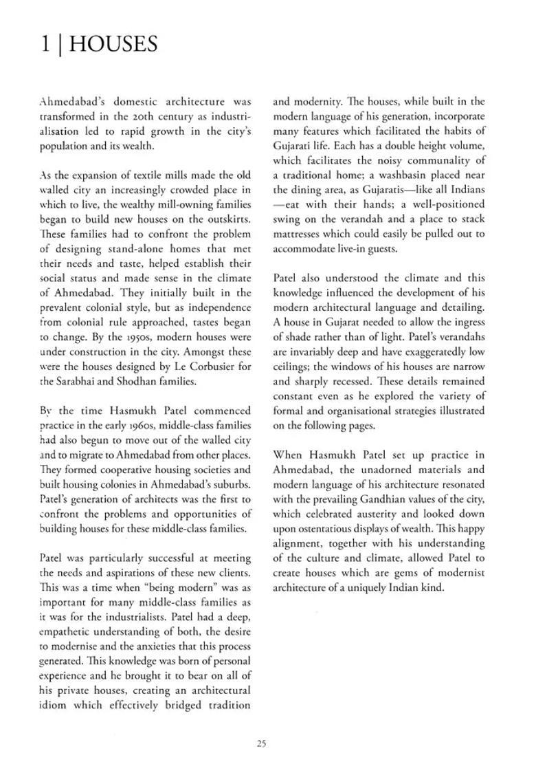 The Architecture of Hasmukh C. Patel: Selected Projects 1963-2003 - Indya