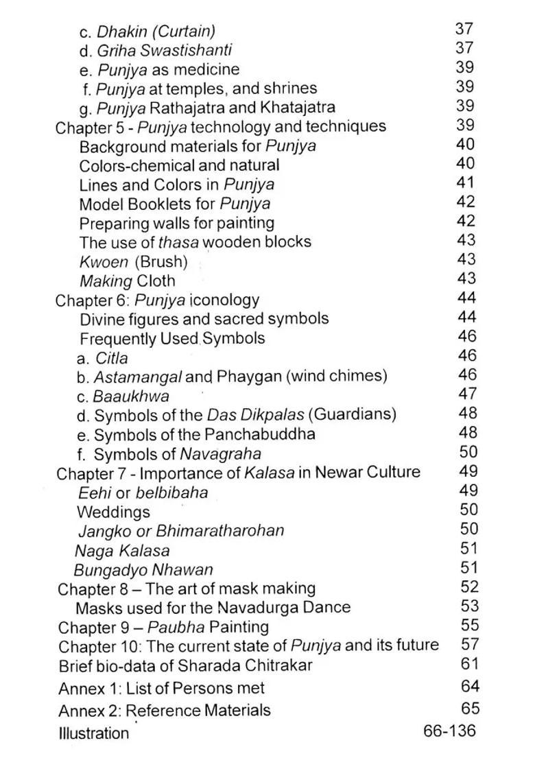 Punjya Traditional Newar Folk Art - Indya