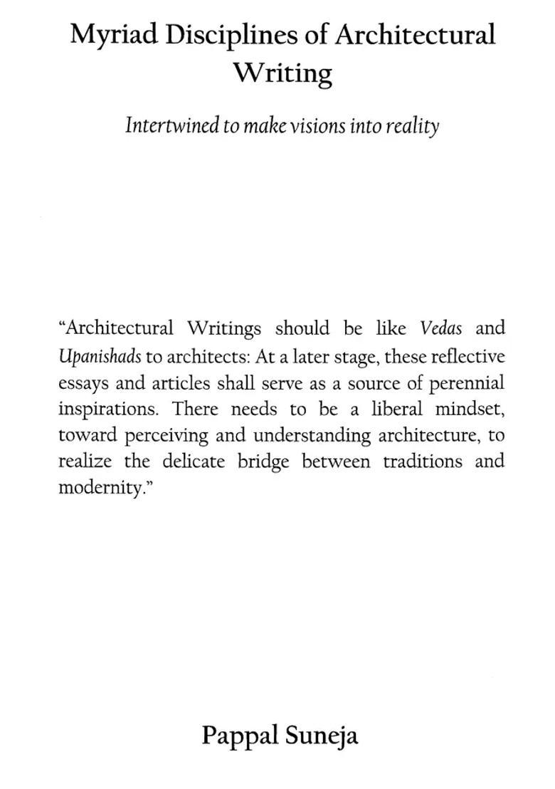 Myriad Disciplines of Architectural Writing - Interwined to Make Visions