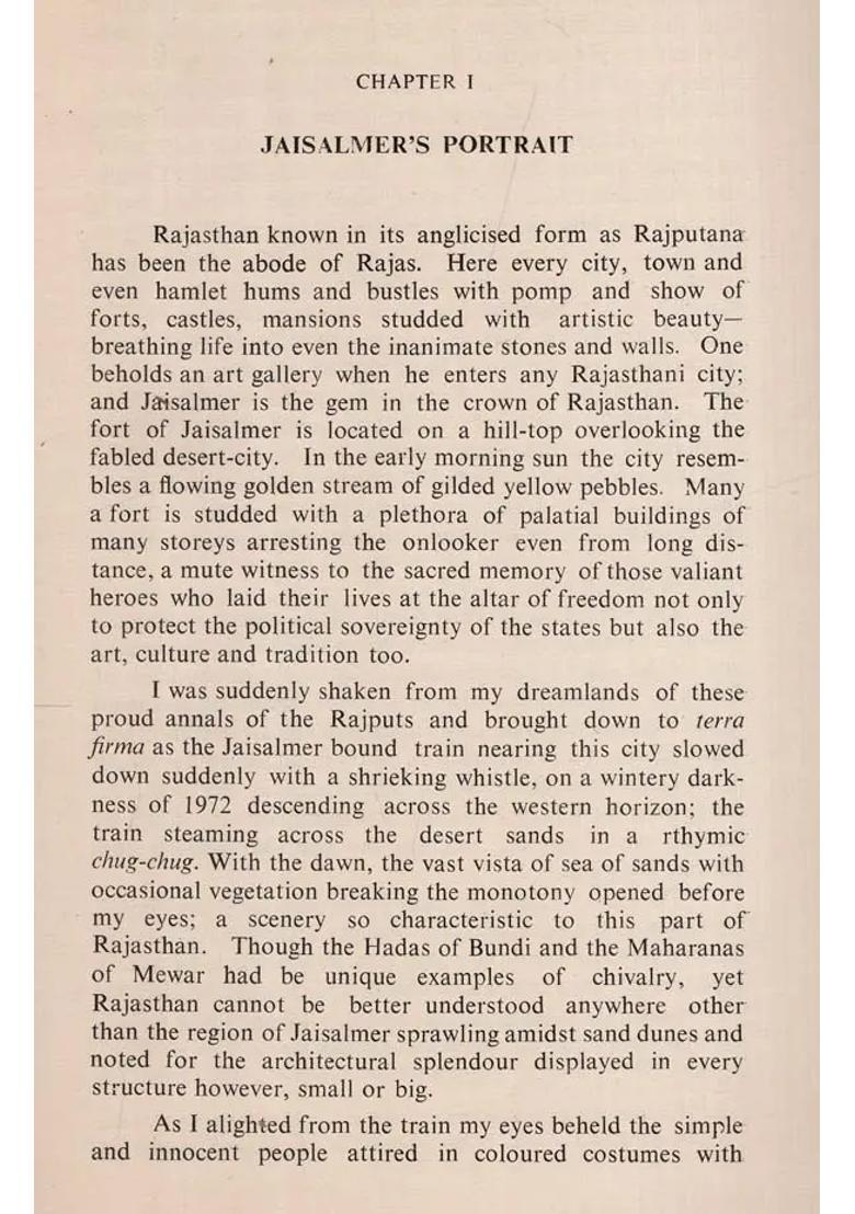 History, Art & Architecture of Jaisalmer - Indya