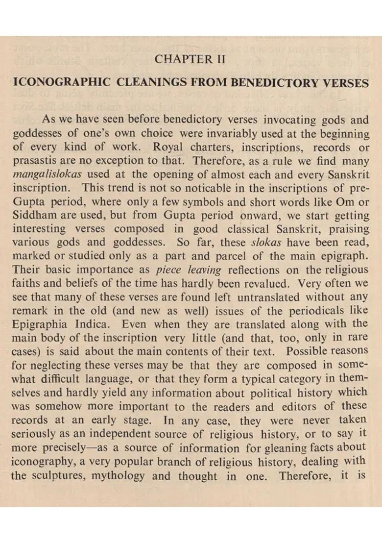 Hindu Iconography (Based on Anthological Verses, Literature, Art and Epigraphs) (An Old and Rare Book) - Indya