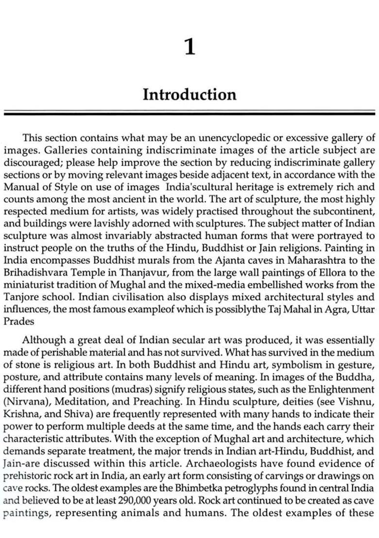 Early Indian Art and Architecture - Indya