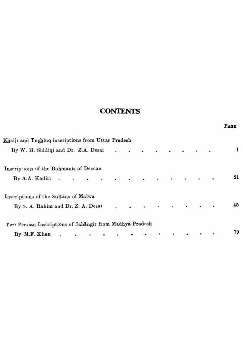 Epigraphia Indica - Arabic and Persian Supplement, 1964 to 65 (An Old and Rare Book) - Indya