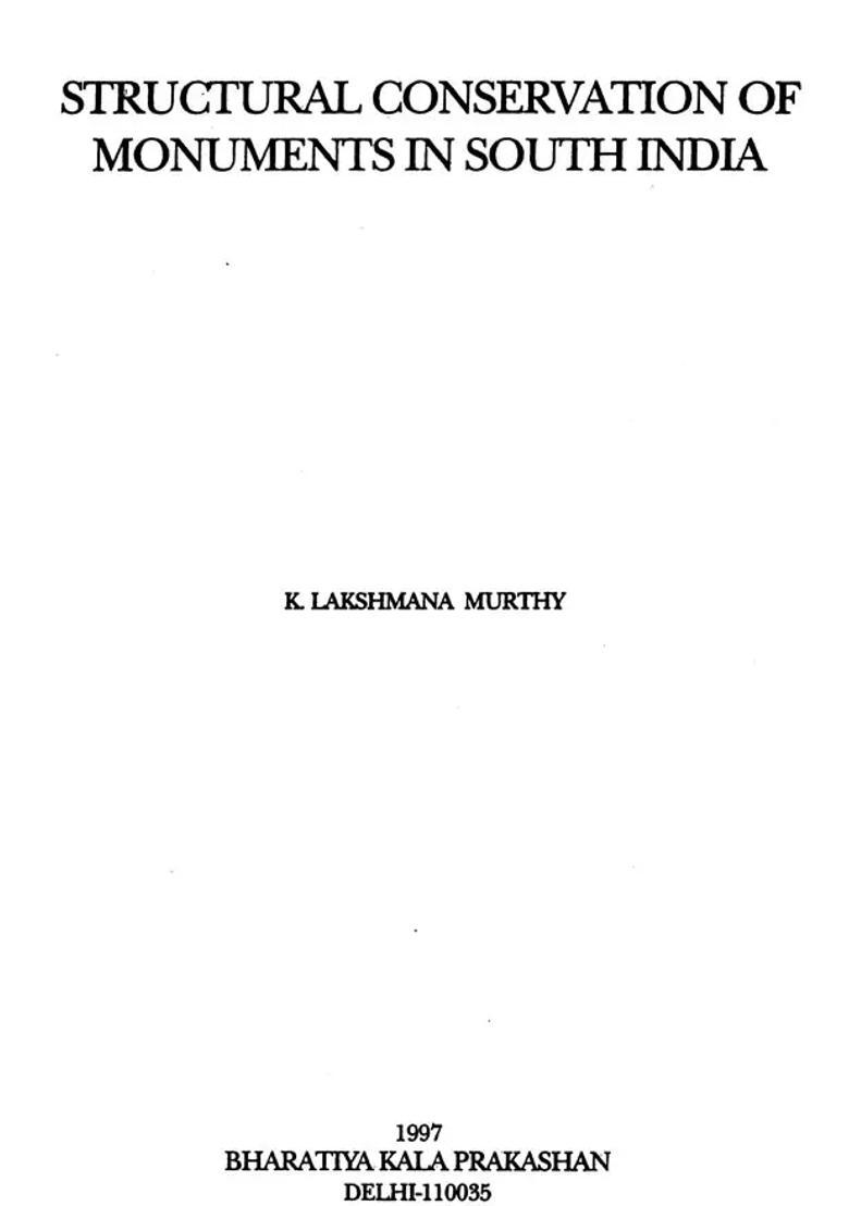 Structural Conservation of Monuments in South India - Indya